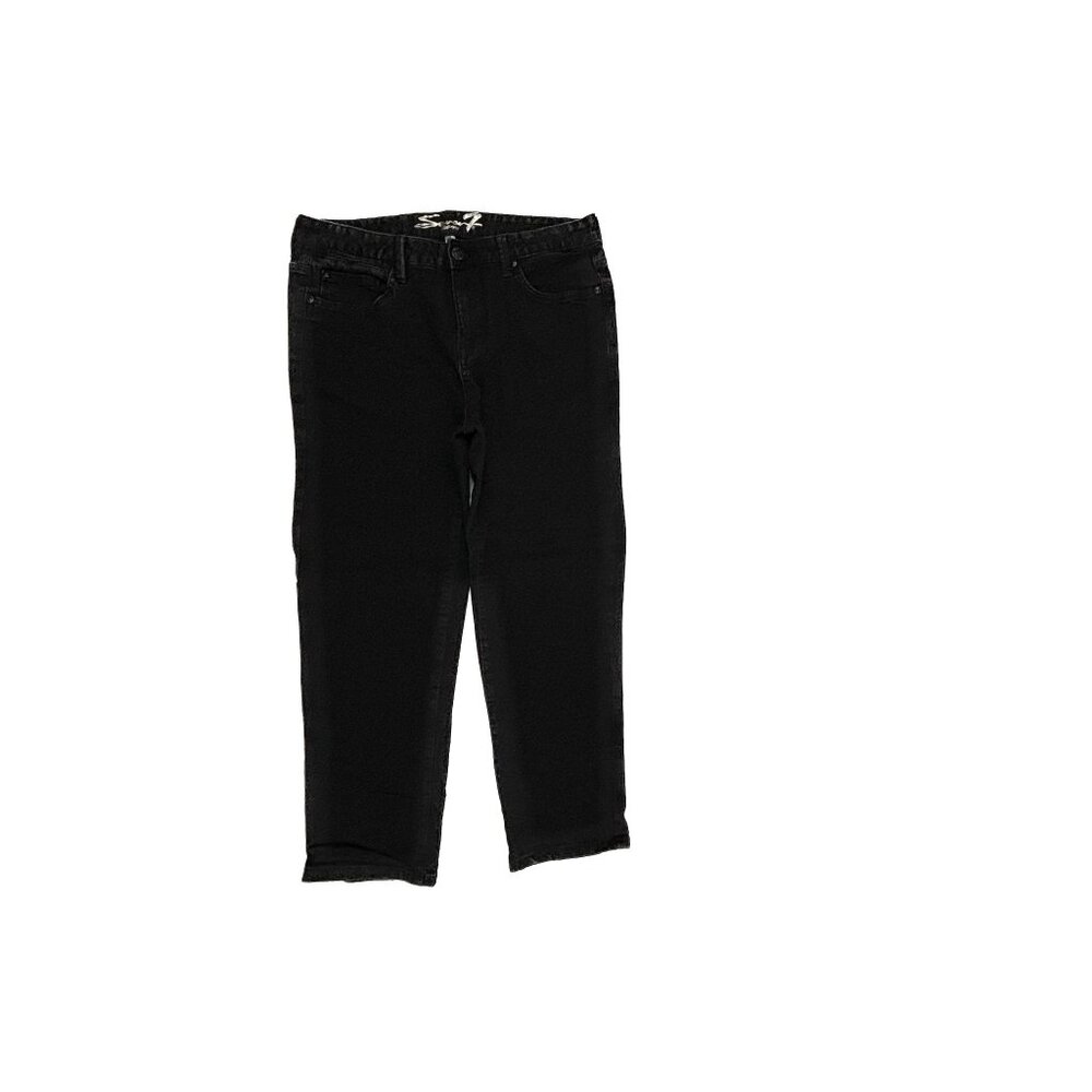 Seven7 Tower Straight Women's size 8 Black Denim‎ jeans